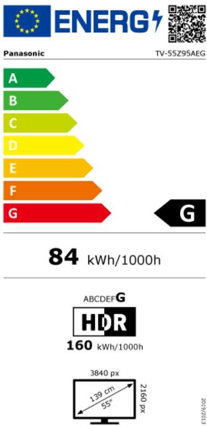 tv-55z95aeg Energimrke