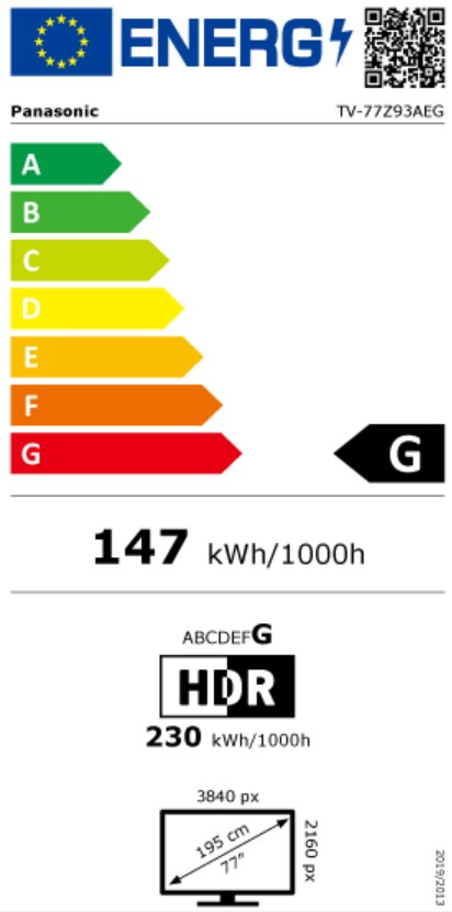 tv-77z93aeg Energimrke