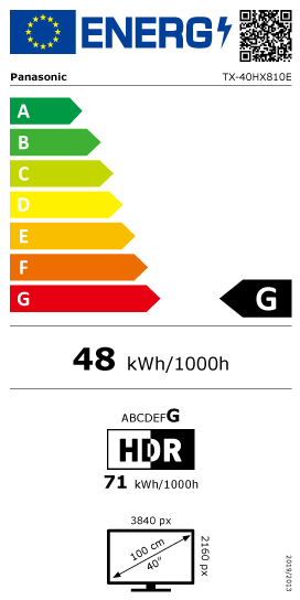 tx-40hx810e Energimrke