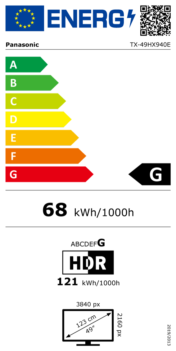 tx-49hx940e Energimrke