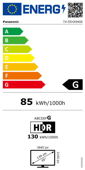 tx-55hx940e Energimrke