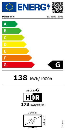 tx-65hz1500e Energimrke