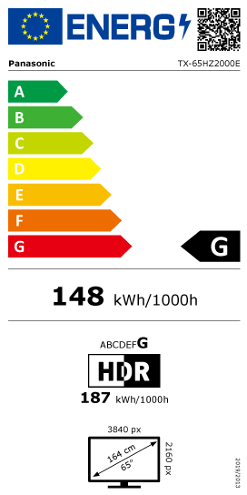 tx-65hz2000e Energimrke