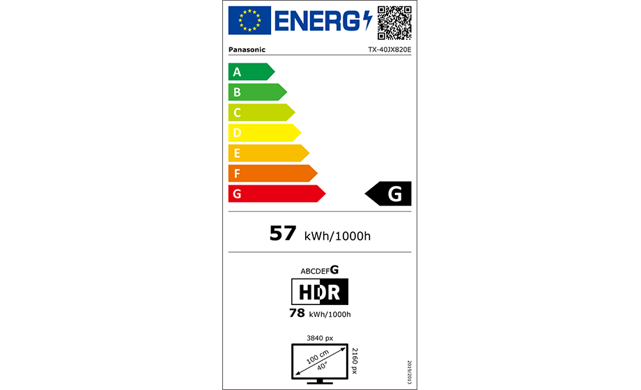 tx-40jx820e Energimrke