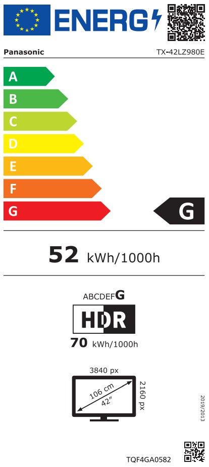 tx42lz980e Energimrke