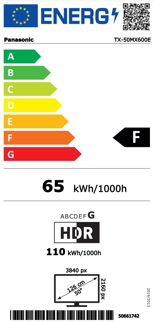 tx-50mx600e Energimrke