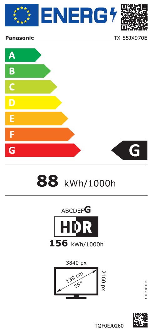 tx-55jx970e Energimrke