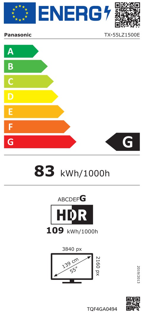 tx-55lz1500e Energimrke