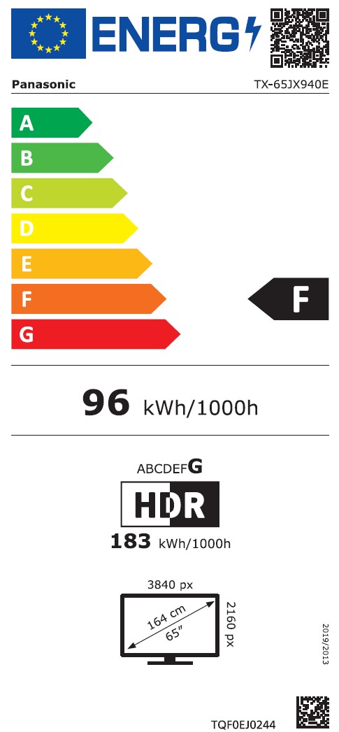 tx-65jx940e Energimrke