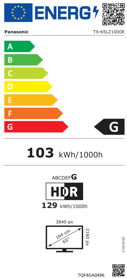 tx-65lz1000e Energimrke