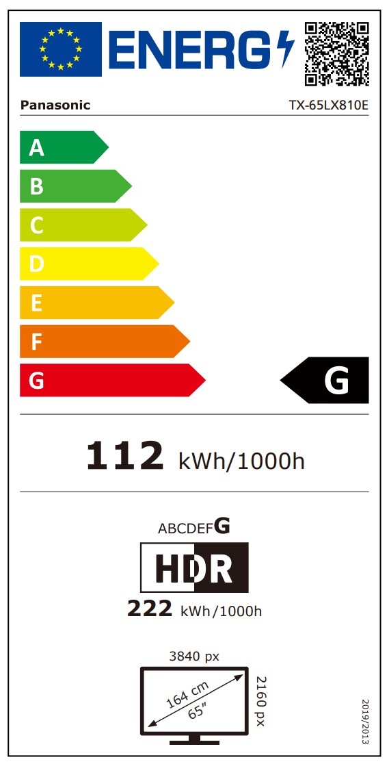 tx-65lx810e Energimrke