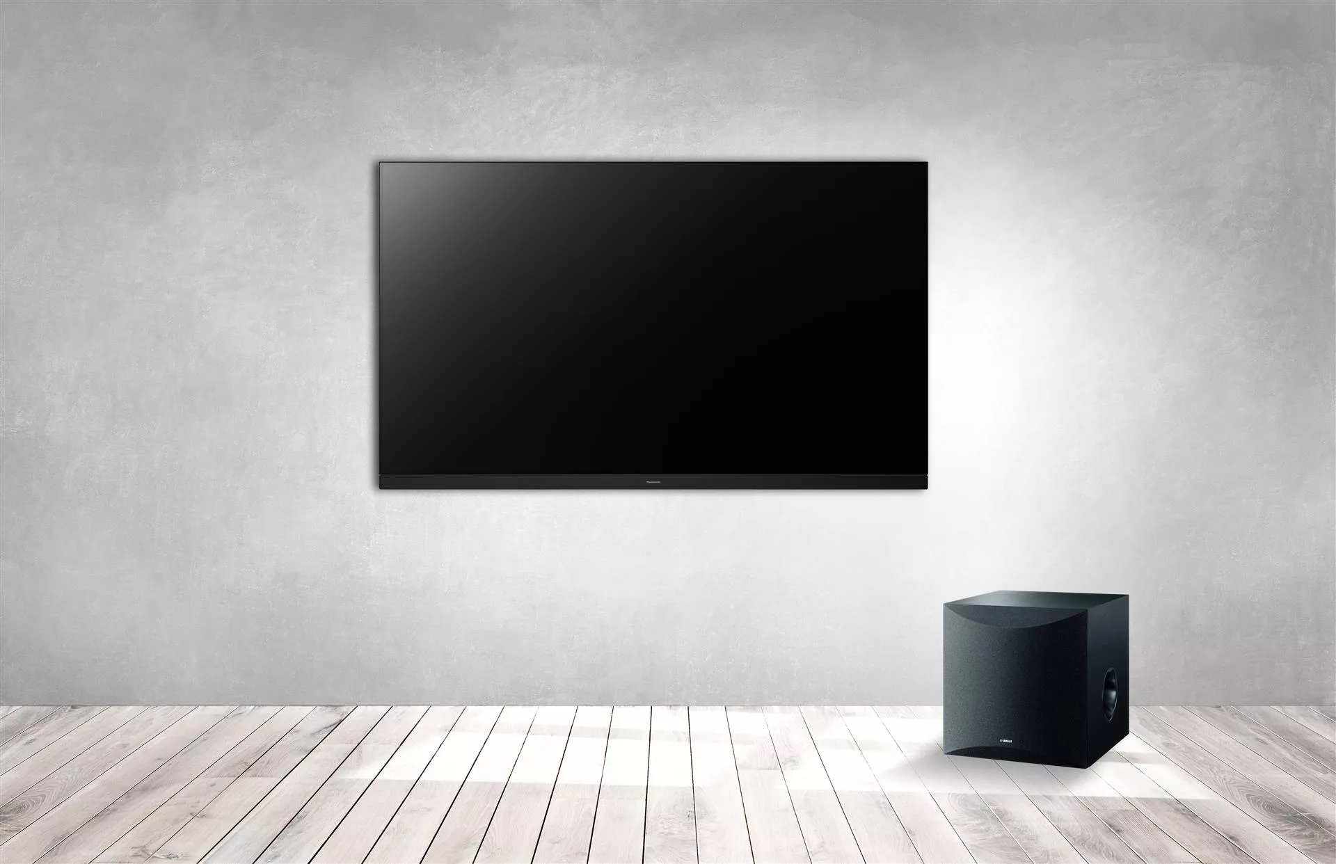 - Det elegante 55" OLED-TV på væg