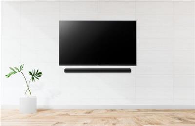 Panasonic 50" 4K LED-TV m.soundbar på væg