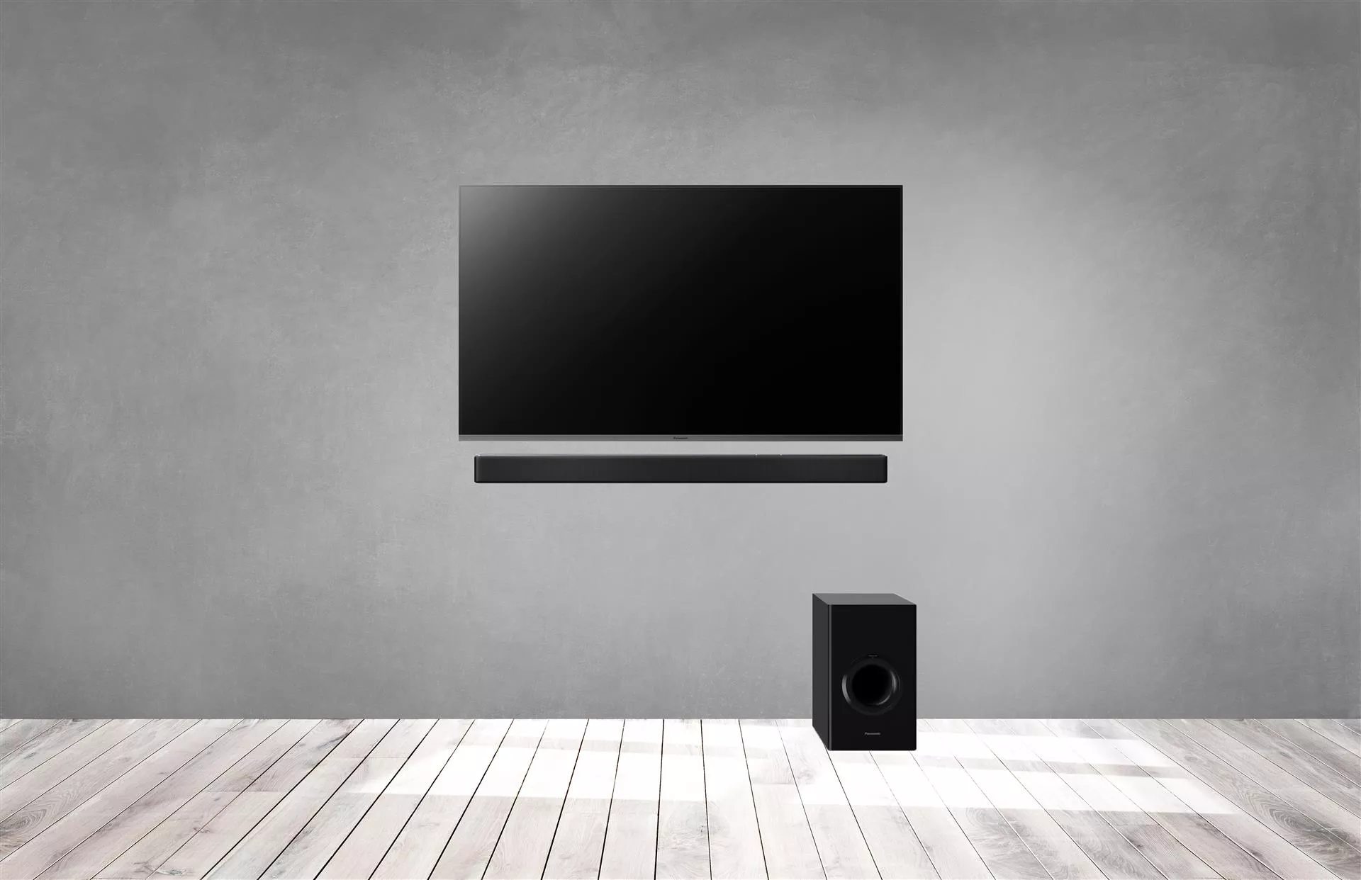 - Kvalitets 40" TV m.soundbar på væg