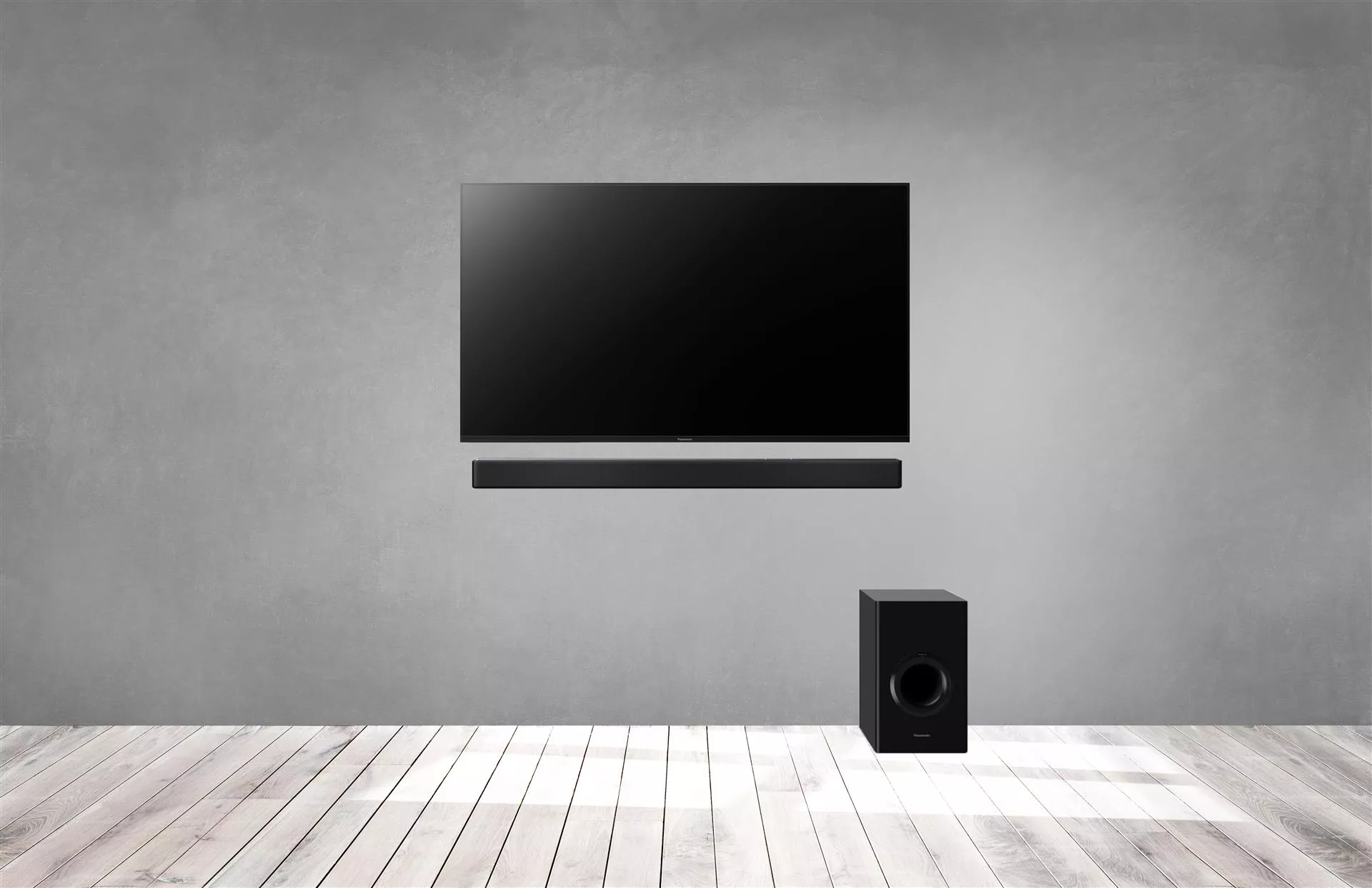 - Gedigent 40" 4K TV m.soundbar på væg